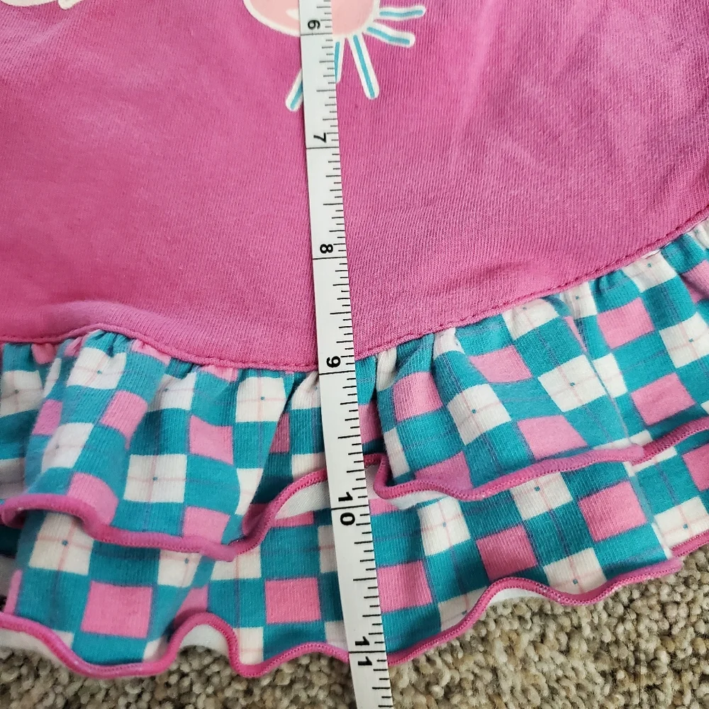 Trophy Dog Dress Pink and‎ Blue by SimplyDog Size Small